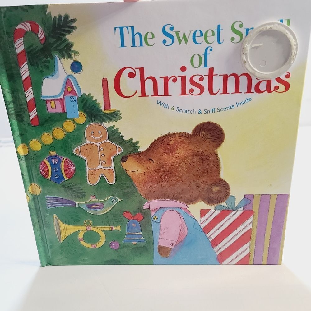 Vintage The Sweet Smells of Christmas Bear Scratch and Sniff Children's Book